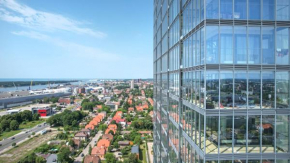 Sea view apartment on 19th floor in Klaipeda